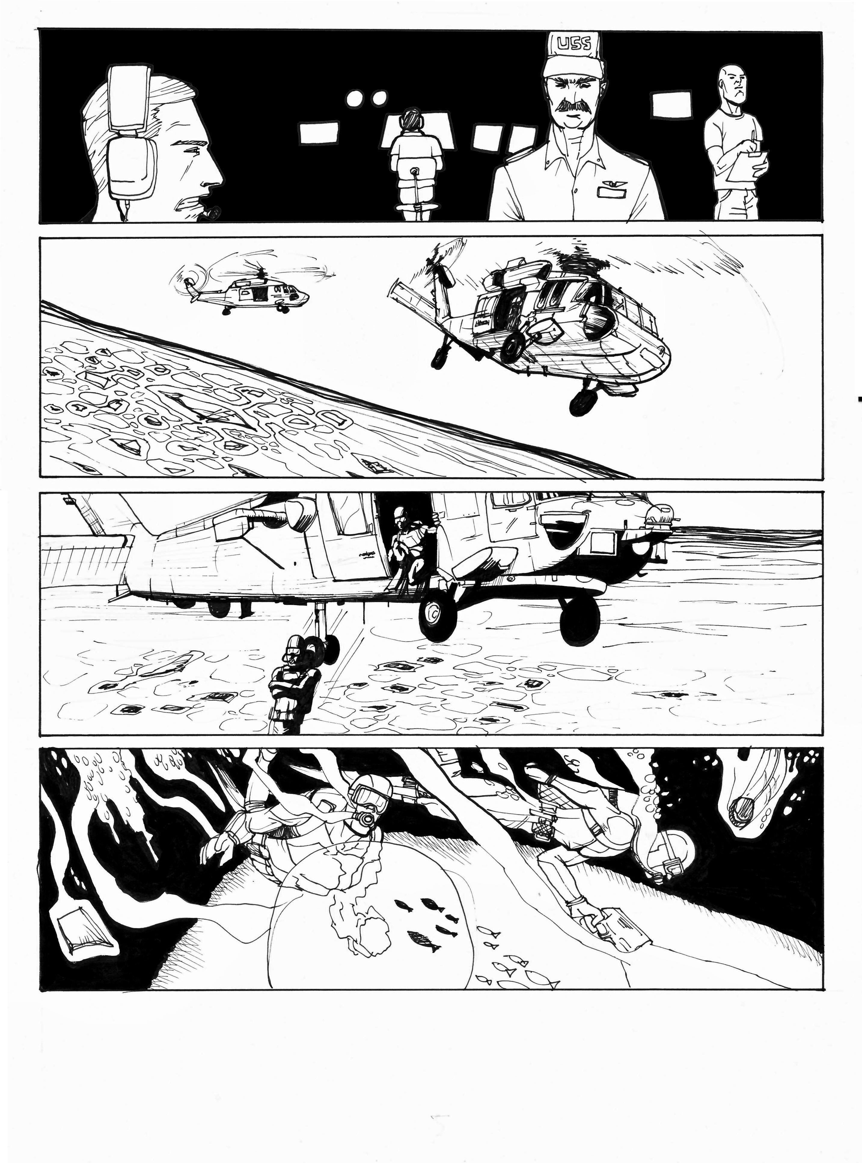 The Exploding Man pencil art