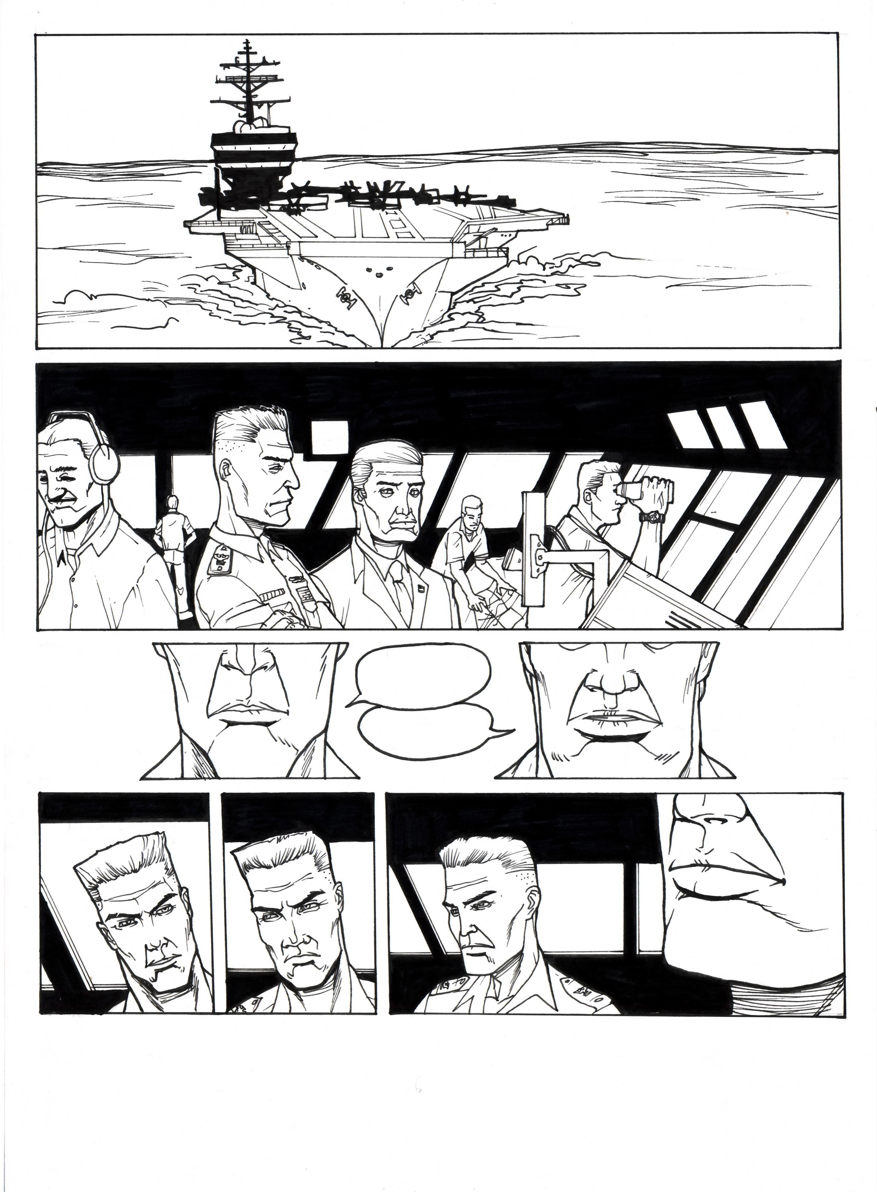 The Exploding Man pencil art