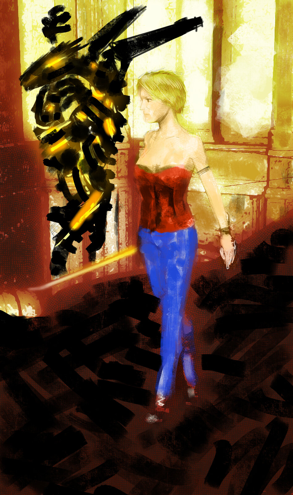 Honeycomb concept art and sketchbook