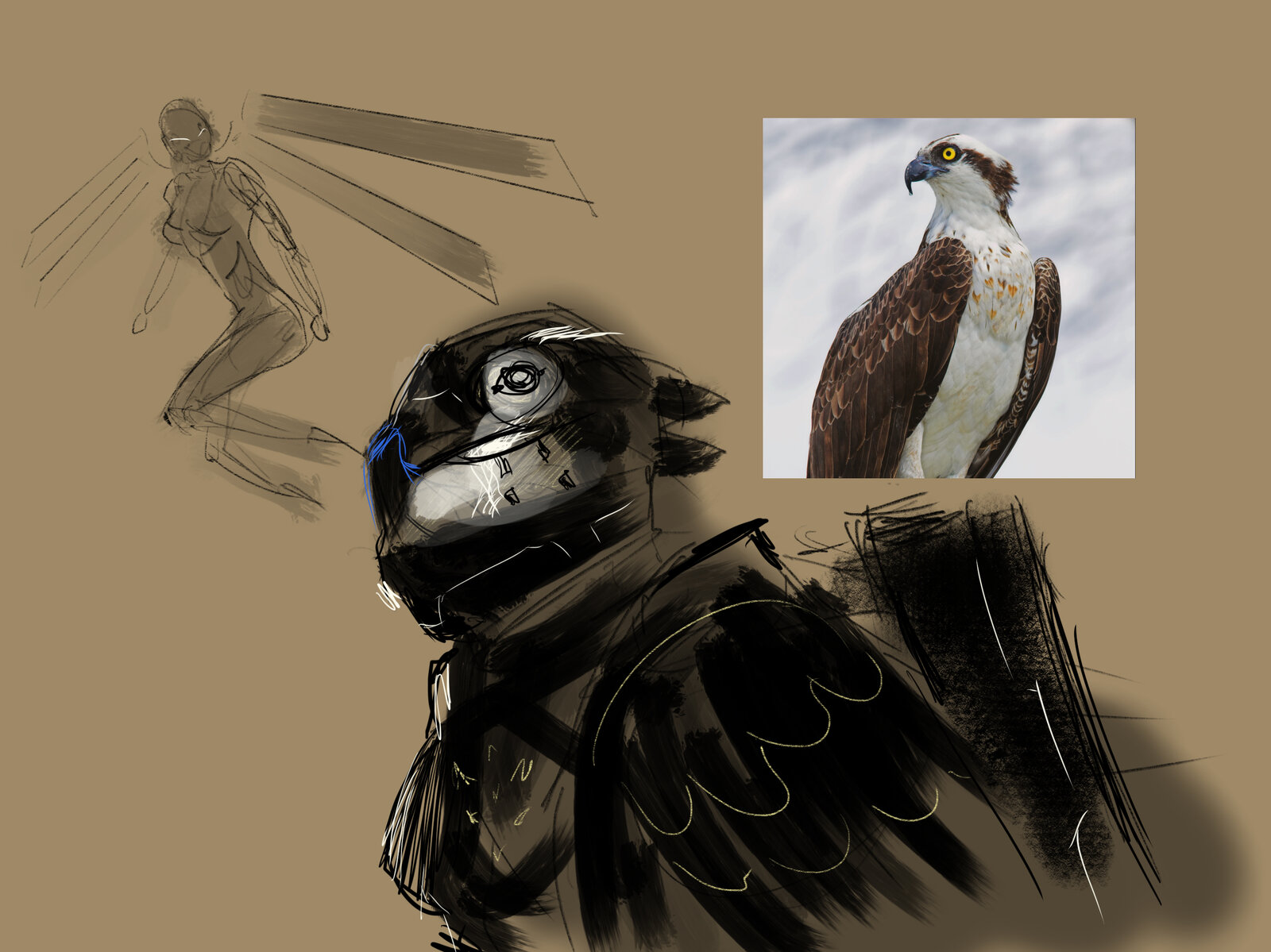 Honeycomb concept art and sketchbook