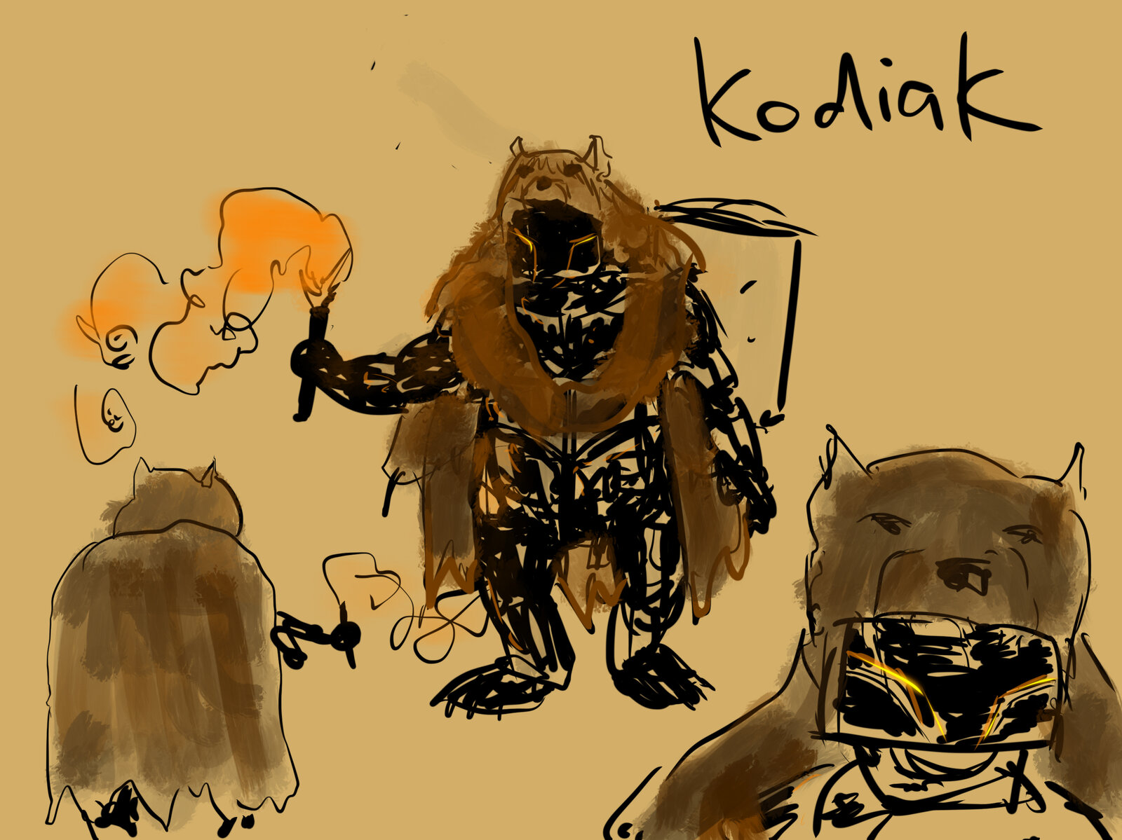 Honeycomb concept art and sketchbook