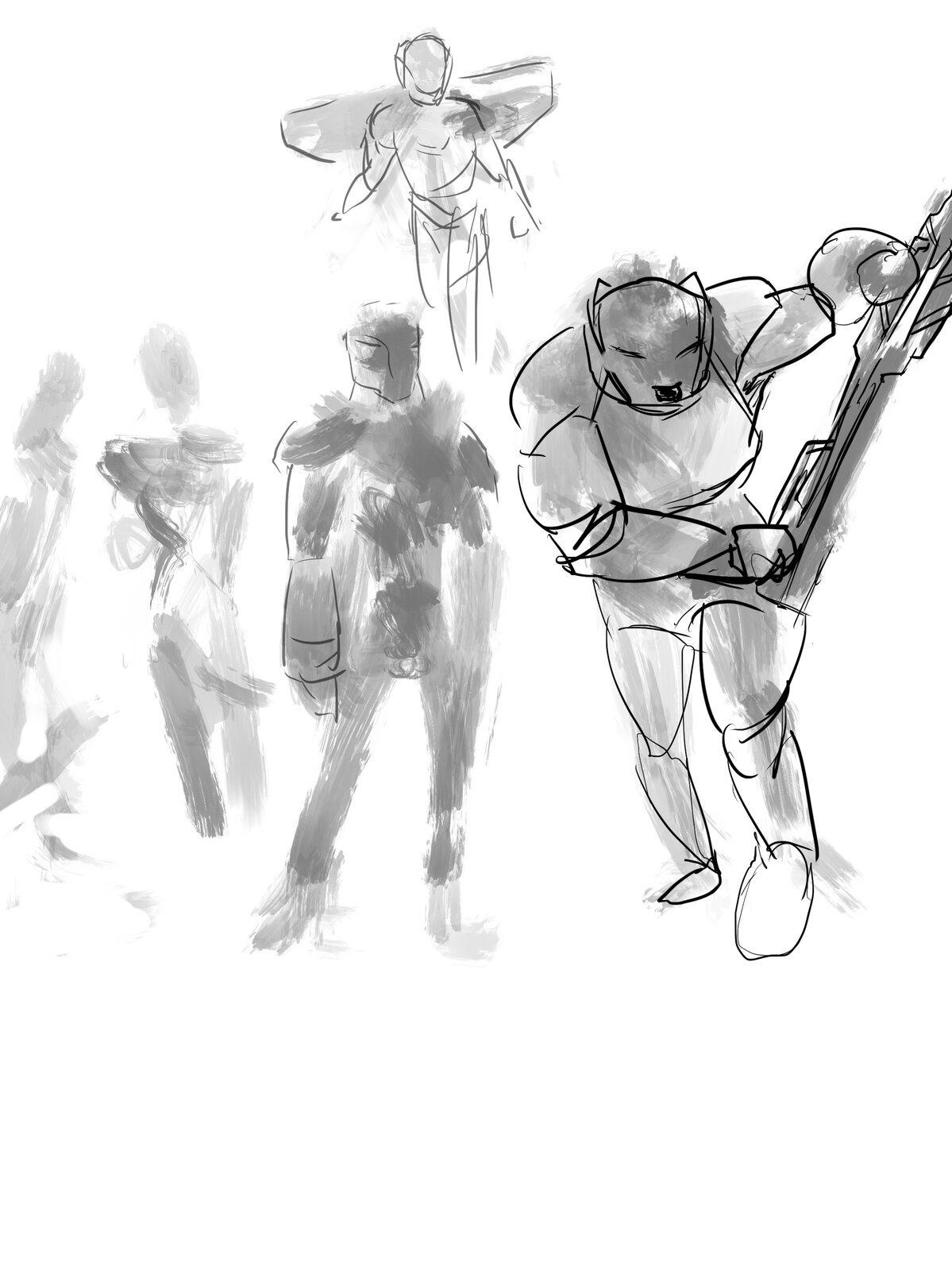 Honeycomb concept art and sketchbook