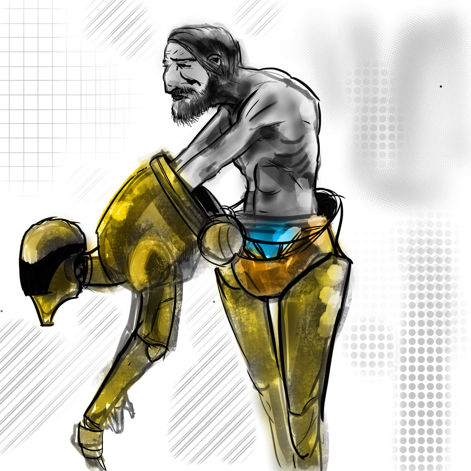 Honeycomb concept art and sketchbook